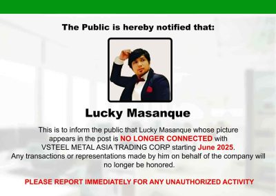 Notice-Lucky Masanque