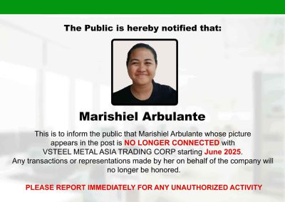 Notice Marishiel Arbulante