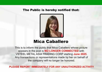 Vsteel notice Aria Denise Aprid